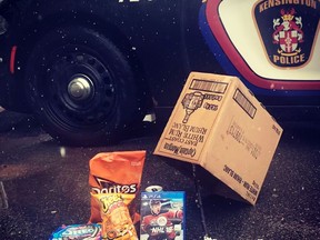 A photo posted to the Kensington P.E.I. Police Department's Facebook page on April 20, 2018 shows snacks and video games in this handout photo. The Kensington PEI police department uses humour on it's Facebook page to get different messages across to the public. Sometimes it works, sometimes it doesn't.