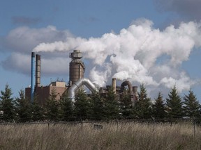 The Northern Pulp Nova Scotia Corporation mill is seen in Abercrombie, N.S. on Wednesday, Oct. 11, 2017. Nova Scotia's environment minister has released details of the long-awaited cleanup of Boat Harbour, calling the toxic lagoon one of the worst examples of environmental racism in the province and possibly the country.THE CANADIAN PRESS/Andrew Vaughan