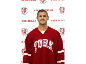 Mark Cross poses in this undated handout photo. Mark Cross was a ferocious hockey player on the ice, but the assistant coach for the Humboldt Broncos was also intelligent and kind. "Mark was an incredibly hard worker, he was extremely bright, he was one of the most caring kids you would ever meet," said Kevin Garinger, president of the Humboldt Broncos who has known Cross since he was a boy. Cross, 27, was one of 16 people who died and 13 who were injured after the team's bus and a semi-truck collided near Tisdale, Sask., two weeks ago.