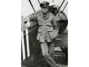 The photo shows Canadian fighter pilot A. Roy Brown, a First World War ace, who received credit from the Royal Air Force for shooting down Manfred von Richthofen, the Red Baron, on April 21, 1928. 100 yeas ago on Saturday. THE CANADIAN PRES/HO-The Canadian War Museum MANDATORY CREDIT