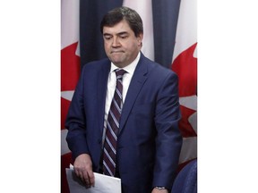Daniel Jean, Canadian National Security Advisor, attends a news conference in Ottawa on Sunday, January 29, 2017. Justin Trudeau's national security adviser is on the verge of retirement -- although insiders insist it has nothing to do with the controversy over his suggestion that factions in India's government sabotaged the prime minister's trip there in February.