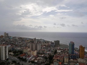 A coastal view of Havana, Cuba is shown on Sunday, May 24, 2015.