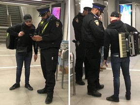 The TTC gets its man. One of two subway accordionists was busted Monday by TTC transit enforcement officers.