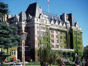 The majestic Fairmont Empress Hotel in Victoria.