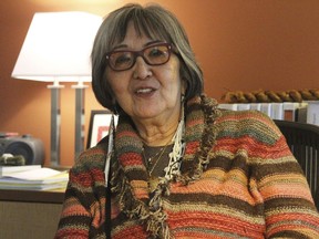 This Jan. 18, 2018, photo shows Sealaska Heritage Institute President Rosita Worl at her office in Juneau, Alaska. The institute is supporting the re-establishment of a Juneau Native Youth Olympics team, which hasn't fielded a team in nearly 30 years but will send 10 competitors to the state high school championships in Anchorage, Alaska.