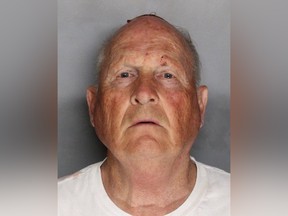 Joseph James DeAngelo, 72, is shown in his booking photo April 25, 2018 in Sacramento, California.