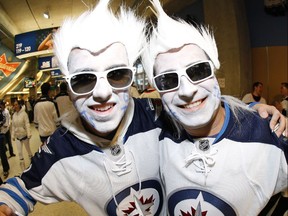 Winnipeg Jets fans Anthony and Greg Gagliardi were part of the Whiteout during the 2015 playoffs.