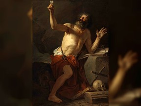 Jacques-Louis David's Jerome Heard the Trumpets of the Last Judgment.
