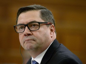 Daniel Jean, National Security and Intelligence Adviser to the Prime Minister, prepares to appear at a Commons national security committee on Parliament Hill in Ottawa on Monday, April 16, 2018.