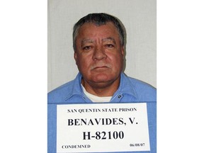 This June 8, 2007, photo provided by the California Department of Corrections and Rehabilitation shows death row inmate Vicente Benavides Figueroa. Figueroa, who spent more than 20 years on California's death row before his conviction was overturned, won't be retried and could be freed within days. Kern County District Attorney Lisa Green announced Tuesday, April 17, 2018, that she won't retry him for the rape and murder of a toddler. (California Department of Corrections and Rehabilitation via AP)