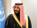 Saudi Arabia's Crown Prince Mohammed bin Salman at the IN headquarters in New York in March 2018.