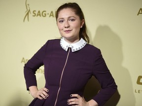 FILE - In this Sept. 14, 2017, file photo, Emma Kenney attends the THR and SAG-AFTRA Nominees Night at the Waldorf Astoria in Beverly Hills, Calif. "Roseanne" actress Kenney said she's taking a break from social media and Los Angeles.