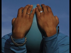 This cover image released by Warner Bros./Reprise shows "Caer," a release by Twin Shadow. (Warner Bros./Reprise via AP)
