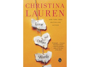 This cover image released by Gallery Books shows "Love and Other Words," by Christina Lauren. (Gallery Books via AP)