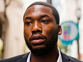 FILE – In this Nov. 6, 2017, file photo, rapper Meek Mill arrives at the Criminal Justice Center in Philadelphia. Pennsylvania's highest court has ordered a judge to free rapper Meek Mill on bail while he appeals decade-old gun and drug convictions. The Supreme Court directed a Philadelphia judge who had jailed him to immediately issue an order releasing him on unsecured bail.