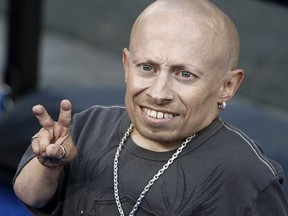 In this June 11, 2008 file photo, actor Verne Troyer poses on the press line at the premiere of the feature film The Love Guru in Los Angeles.