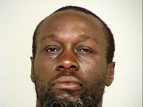 This undated photo provided by the Ventura County District Attorney's Office shows Jamal Jackson. The homeless man has been charged with murder in a random stabbing attack in which a man was killed while he was sitting down to dinner with his wife and child at a beachside steakhouse in Southern California restaurant.