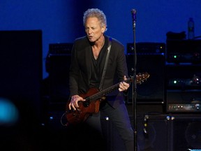 Lindsey Buckingham and Fleetwood Mac perform at Rexall Place, in Edmonton Alta., on Saturday Nov. 15, 2014.