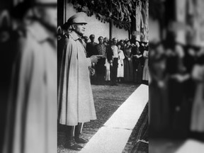 Reza Shah Pahlavi talks at one of his public appearance in an unidentified place in November 1941. The discovery in Iran of a mummified body has raised speculation it could be the remains of the late founder of the Pahlavi dynasty.