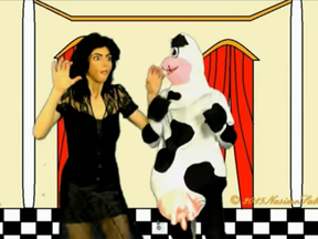 A screenshot of Nasim Aghdam in one of her bizarre YouTube videos.