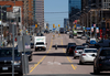 A view of Yonge Street near Finch Avenue on Thursday, April 26, as the area tries to return to normal following a van attack on Monday that left 10 people dead.