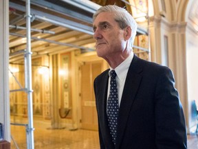 FILE - In this June 21, 2017, file photo, special counsel Robert Mueller departs after a meeting on Capitol Hill in Washington.  Mueller's team considers President Donald Trump a subject, not a criminal target, in the wide-ranging Russia investigation. The designation, first reported by The Washington Post and confirmed by The Associated Press, has raised questions about what legal threat Trump personally faces from the special counsel and whether it has any impact on his decision to sit for an interview with prosecutors.