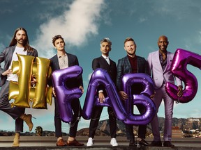 The flawless Jonathan Van Ness, Antoni Porowski, Tan France, Bobby Berk, and Karamo Brown from Queer Eye.