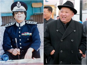 Moammar Gadhafi and Kim Jong Un