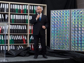 Israeli Prime Minister Benjamin Netanyahu said this week that his government has obtained "half a ton" of secret Iranian documents about the development of nuclear weapons.