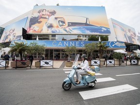 A view of the Palais des Festivals at the 71st international film festival, Cannes, southern France, Monday, May 7, 2018.