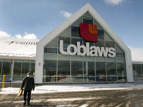 A Loblaws store is seen Monday, March 9, 2015 in Montreal. Loblaw Companies Ltd. announced plans to roll out its grocery pick-up and delivery services across the country this year. The company plans to expand home delivery to five more markets this year, including Montreal, Halifax and Regina.