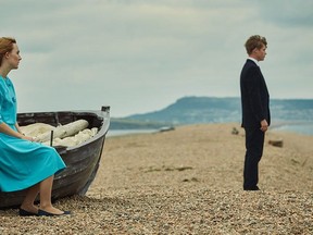 Actors Saoirse Ronan and Billy Howle are shown in a scene from the film "On Chesil Beach" in this undated handout photo. Saoirse Ronan is taking a bit of a break. On the heels of the success of the coming-of-age dramedy "Lady Bird," which earned her a best-actress Oscar nomination for playing the teenage protagonist, the Irish star says she's doing press for the new films "On Chesil Beach" and "The Seagull" and then taking the summer off.