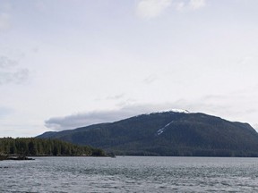 Lelu Island, near Prince Rupert, BC, is seen March 8, 2013. Malaysian state-owned energy company Petronas says one of its wholly-owned entities has signed an agreement for an equity position in the LNG Canada project in Kitimat, B.C.