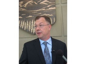 Lawyer John Carpay is shown in Calgary in a 2012 file photo. The Alberta government has reversed its refusal of an evangelical Christian couple to adopt a child because of their religious views on homosexuality. Carpay with the Justice Centre for Constitutional Freedoms says the Edmonton couple is thrilled with the decision and still plan to adopt.