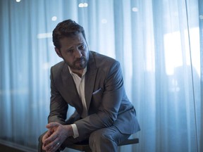 Jason Priestley poses for a photo as he promotes the television series "Private Eyes" in Toronto on Tuesday, May 23, 2017. Priestley is remembering the late Margot Kidder as "a beautiful spirit."