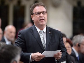 Conservative Party whip Gordon Brown rises during Question Period in the House of Commons on Parliament Hill in Ottawa on May 19, 2016. Federal Conservative MP Gord Brown has died at the age of 57. Brown, who represents the eastern Ontario riding of Leeds-Grenville-Thousand Islands and Rideau Lakes, was first elected in 2004.