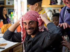 Actor Lee Majdoub is shown on the set of the short film "The Prince," in a handout photo.