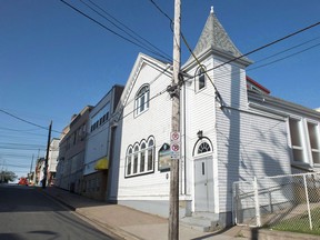 Cornwallis Street Baptist Church is seen in Halifax on Saturday, Sept. 16, 2017. The historic Cornwallis Street Baptist Church, founded by the son of a slave, and a gathering point for the African-Nova Scotian community, is distancing itself from a controversial part of Halifax's past: The city's founder.