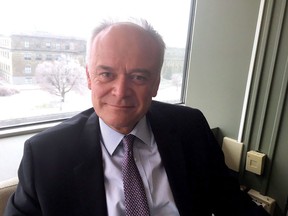 Deputy Minister for the G7 Summit Peter Boehm poses in this office in Ottawa on April 16, 2018. Prime Minister Justin Trudeau's chief G7 organizer says his fellow leaders simply cannot avoid a discussion of thorny trade issues when their leaders meet next month in Quebec. Peter Boehm, the Canadian sherpa, didn't mention Donald Trump by name, but his comments came during a speech to a symposium on Canadian foreign policy in the age of the disruptive, protectionist influence of Trump.