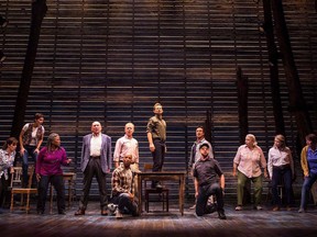 The cast from Come From Away is shown in an undated handout photo.