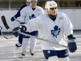 Longtime pro hockey player David Ling skates with the St. John's Maple Leafs in 2004.