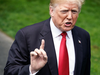 U.S. President Donald Trump speaks to the media from the South Lawn of the White House on May 23, 2018.