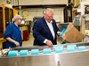 Ontario PC Leader Doug Ford at a campaign stop at the Stanpac factory in Smithville, Ont. Unfortunately, Christie Blatchford was unable to find the place in time.