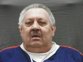 FILE - This March 6, 2017, file photo released by the Michigan Department of Corrections shows Arthur Ream. Ream, an inmate whose reported boasting in prison inspired police to dig for the remains of up to seven girls who have been missing for decades in suburban Detroit, says he's not aware of any bodies at the site. (Michigan Department of Corrections via AP, File)