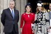 Prince Andrew, Duke of York with his daughters Princess Eugenie, centre, and Princess Beatrice in 2016.