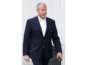 Russian billionaire Roman Abramovich arrives at the opening of the civil proceedings brought by the European Bank for Reconstruction and Development (EBRD) against Abramovich, Shvidler and the Russian giant Gazprom, this Wednesday, May 2, 2018, at the District Court of Sarine in Fribourg. The EBRD is claiming 46 million Swiss francs (US$)  plus interest since 2005. The shareholders and Gazprom contest this debt.