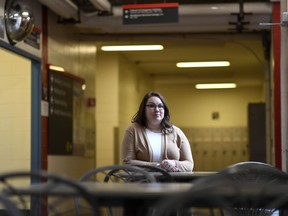 Jade Cooligan Pang, a Carleton University student and co-organizer of Our Turn, which advocates for sexual violence prevention on campuses across Canada, at Carleton University in Ottawa on Tuesday, April 17, 2018. The next government, whether it is Liberal or not, must further refine those policies, said Jade Cooligan Pang, a political science and human rights student at Carleton University.