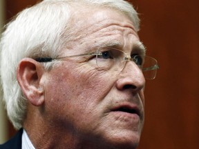 This May 1, 2018 photo shows U.S. Sen. Roger Wicker, a Republican from Tupelo, in Ridgeland, Miss. On Thursday, May 3, 2018 Wicker confirmed that he is among the victims of a Mississippi-based fraud that officials say involved more than $100 million. Wicker says he invested money in what was supposed to be rights to cut timber.