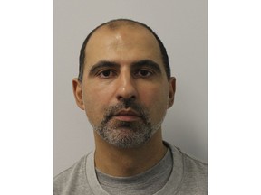 This undated Metropolitan Police photo shows Ouissem Medouni. A jury at London's Central Criminal Court convicted 40-year-old Ouissem Medouni and 35-year-old Sabrina Kouider on Thursday May 24, 2018 after six days of deliberation. The couple were found guilty of murdering their French nanny and burning her body on a bonfire in their London backyard. (Metropolitan Police via AP)