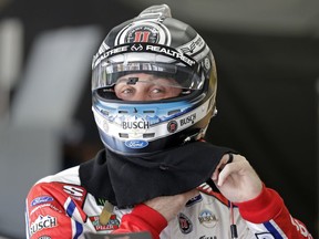 Kevin Harvick prepares for practice for the NASCAR Cup series auto race at Charlotte Motor Speedway in Charlotte, N.C., Thursday, May 24, 2018.